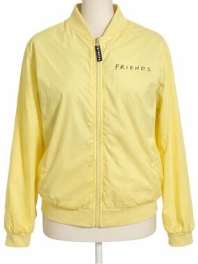 FRIENDS yellow Central Perk Bomber Jacket Size Small